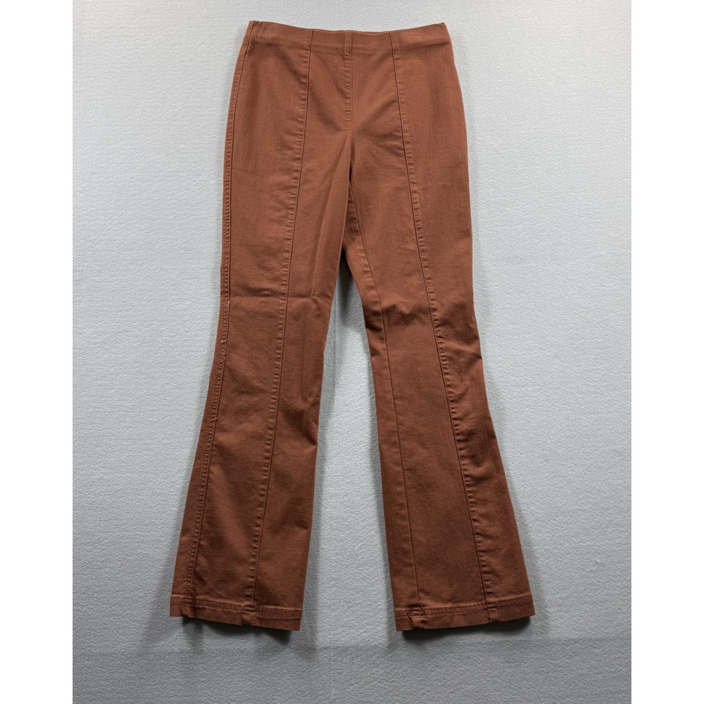 Intro. Love The Fit Pants Womens 6β Brown Stretch Bootcut Twill Pull On Casual